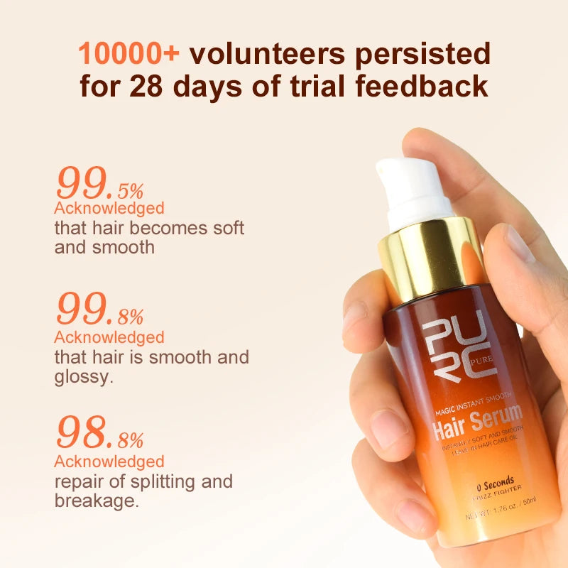 PURC Magic Smoothing Hair Oil Repair Damaged Frizz Hair Serum Instantly Soft Nourish Hair Treatments Essence Hair Care Products