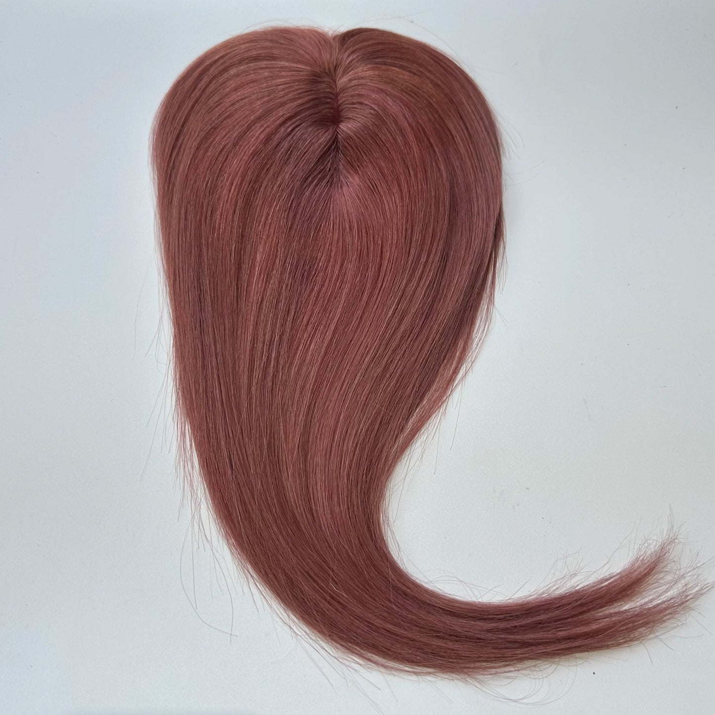 Human Hair Topper For Women Toppers With Bangs Clips In Hairpieces 100% Human Hair Wigs Natural Straight Hair Blonde Silk Base