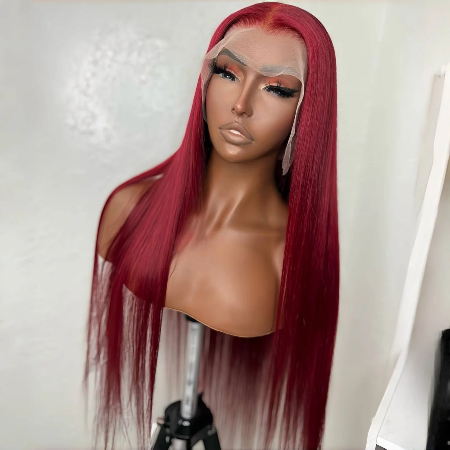 13X4 Dark Green Lace Front Wig Long Straight Synthetic Wig Long Green Colored Hair Lace Frontal Wigs for Women Heat Fiber