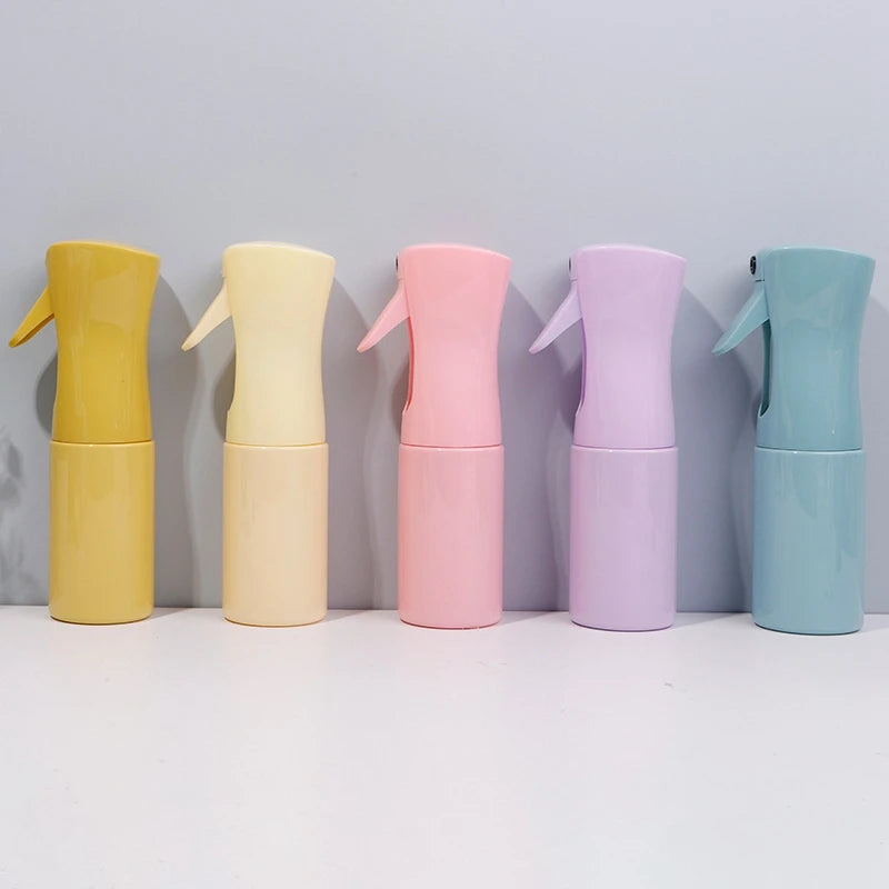 200/300ml Spray Bottle Garden Plant Water Can Refillable Continuous Mist Sprayer Plastic Hairdressing Salon Tool Candy Colors