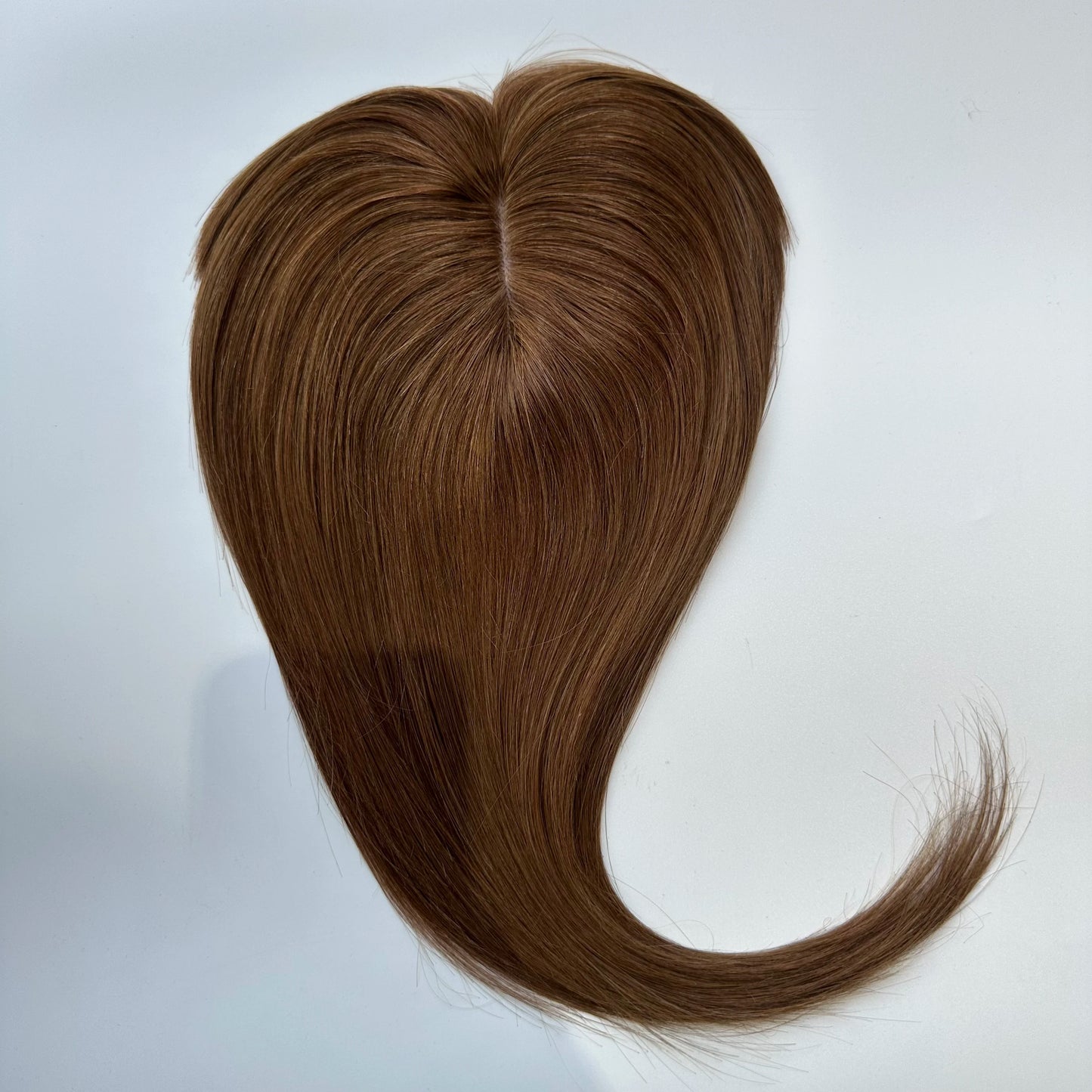 Human Hair Topper For Women Toppers With Bangs Clips In Hairpieces 100% Human Hair Wigs Natural Straight Hair Blonde Silk Base