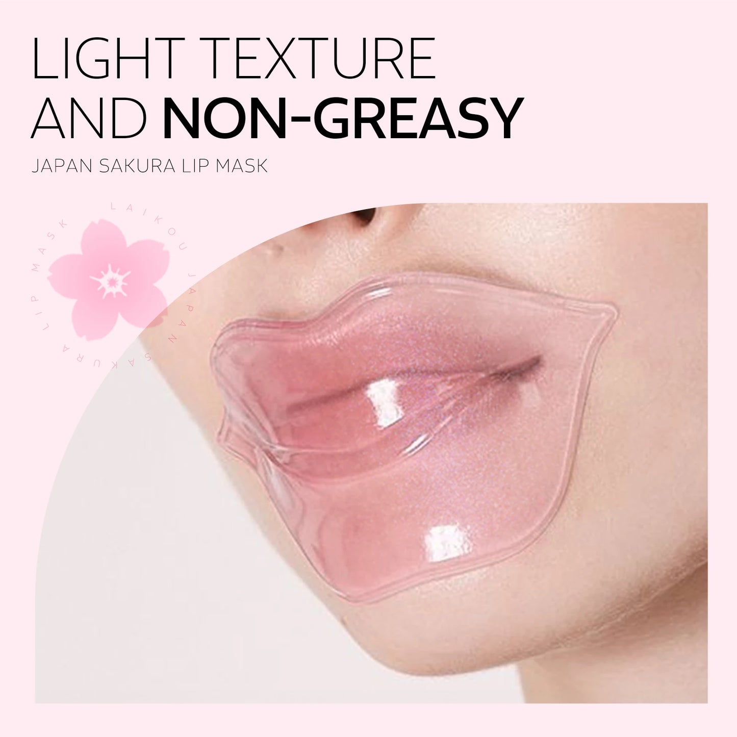 LAIKOU Japan Sakura Skincare Set Hydrating Toner Lip Mask Sleeping Face Mud Mask Peach Scrub Travel Mini Kit Gift