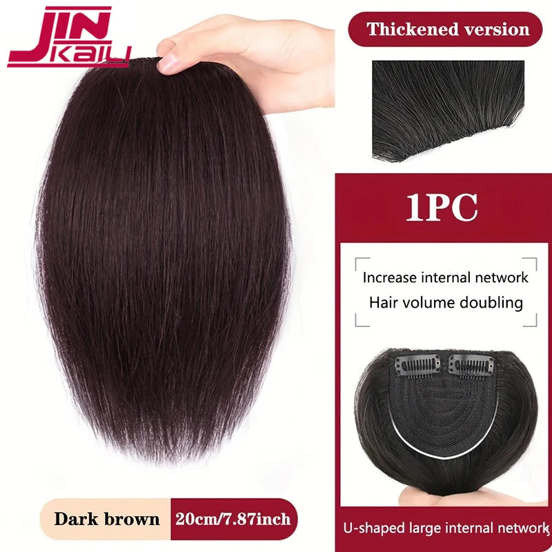 Synthetic Wig For Women Hair Top Replacement Patch Thickening Hair Volume Fluffy One Piece Hair Cushion Patch