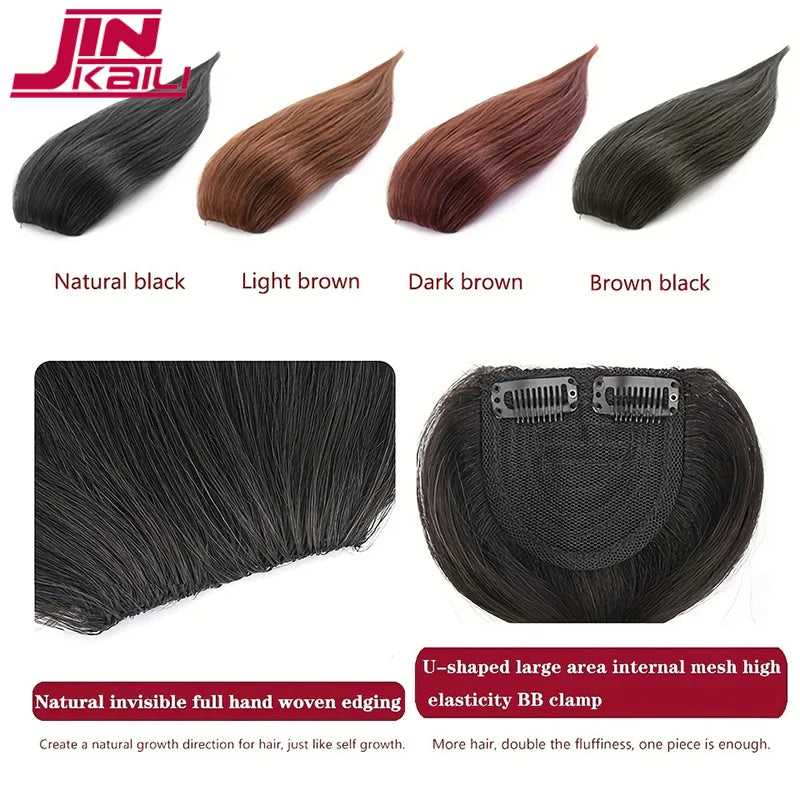 Synthetic Wig For Women Hair Top Replacement Patch Thickening Hair Volume Fluffy One Piece Hair Cushion Patch