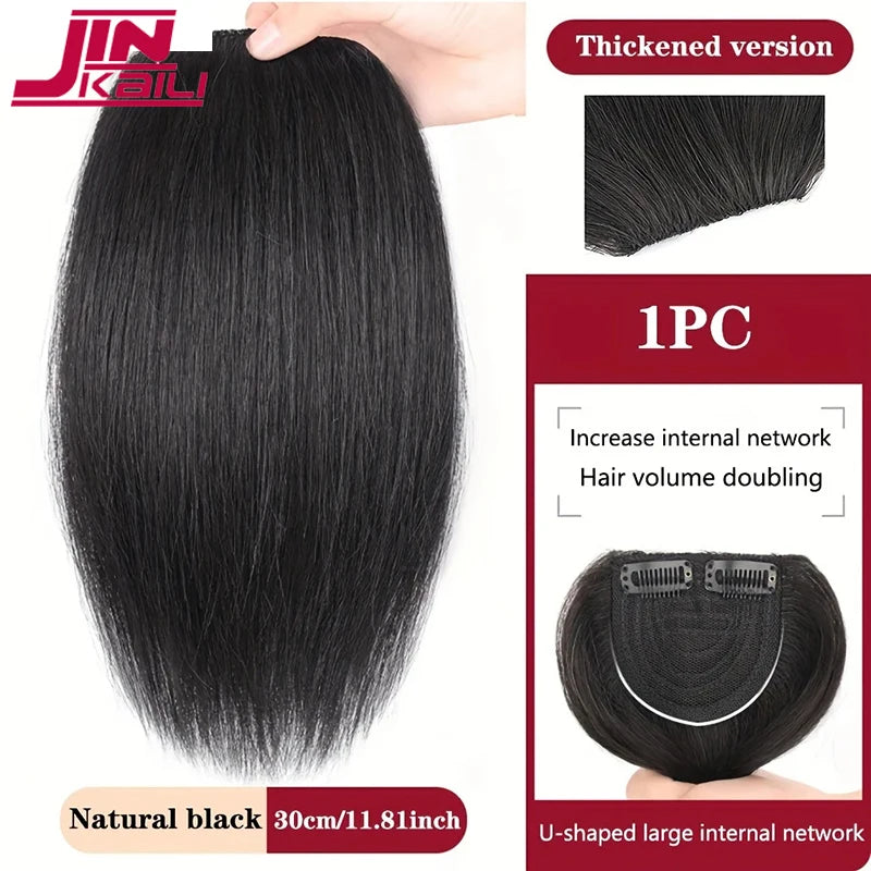 Synthetic Wig For Women Hair Top Replacement Patch Thickening Hair Volume Fluffy One Piece Hair Cushion Patch