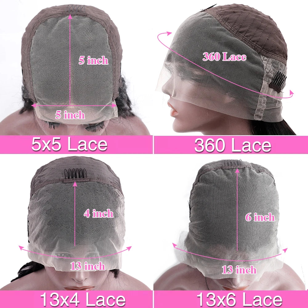 Body Wave 13x6 HD Transparent Lace Frontal Natural Color Brazilian Human Hair Wig For Black Women