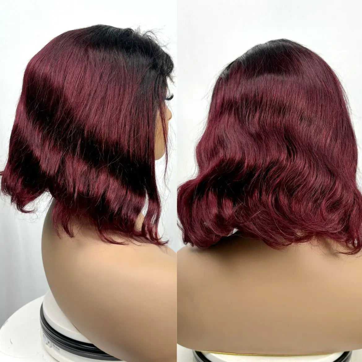 Body Wave Human Hair Wigs 12inch 250 density 12A 100% Human Hair 4x4 Transparent Lace Closure Wavy Hair Wigs for Women