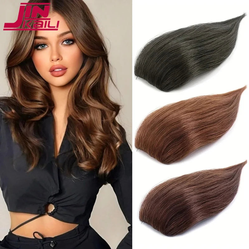 Synthetic Wig For Women Hair Top Replacement Patch Thickening Hair Volume Fluffy One Piece Hair Cushion Patch